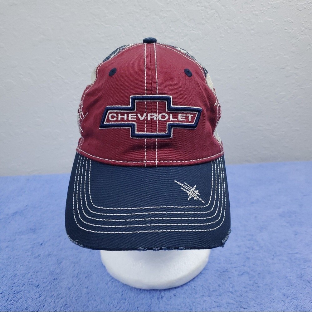 Chevrolet Trucker Hat Baseball Cap America Flag  Cruisin Sports, Incorporated